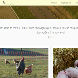 Clos des Papillons webpage